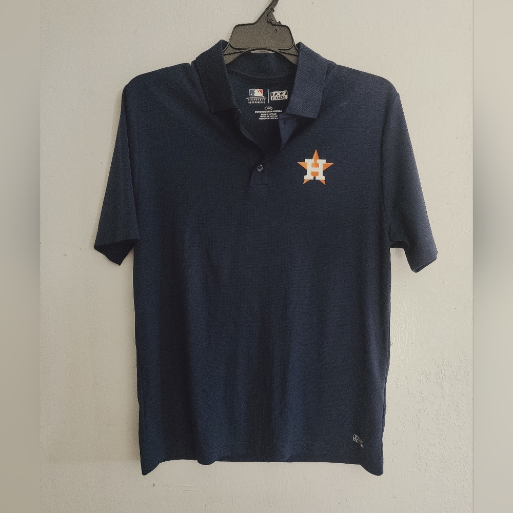 Genuine Merchandise Navy Polo with Orange Logo